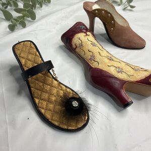 Vintage Collectible Set of decor mini shoes